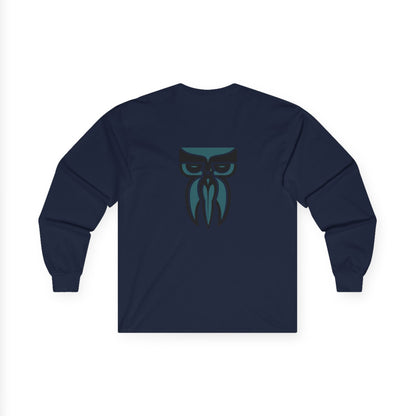 Boloswa Long Sleeve Tee — Bold Text Graphic Cotton Shirt