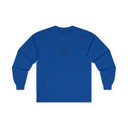 Boloswa Long Sleeve Tee — Bold Text Graphic Cotton Shirt