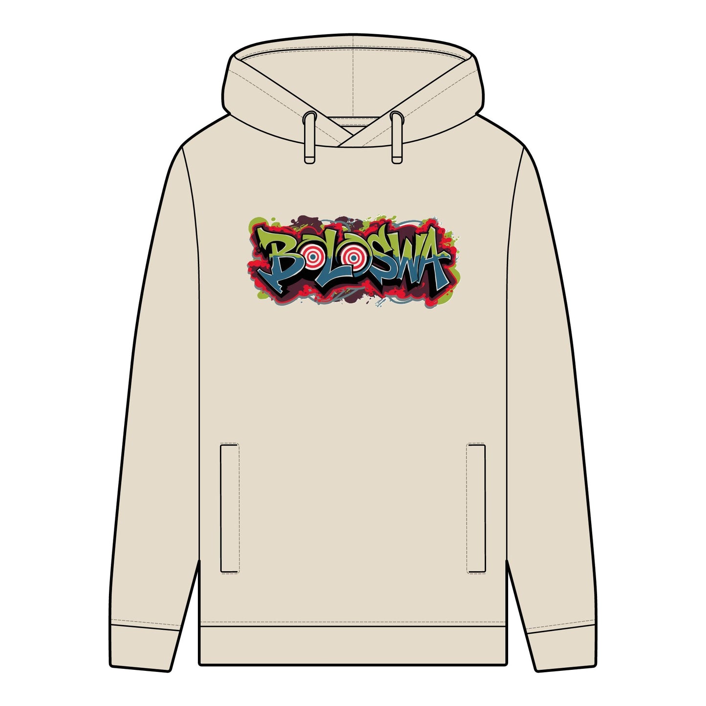 Men's Organic Hoodie with Bold Graphic Designs