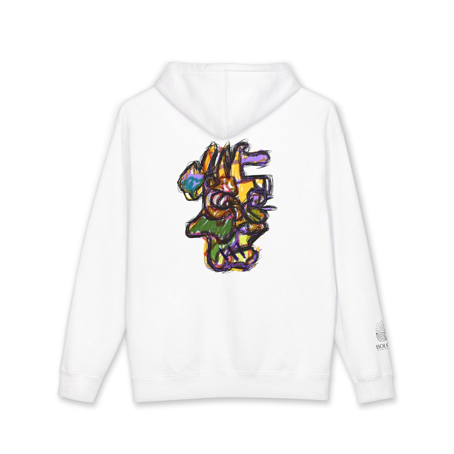 Boloswa Tetris-Style Hoodie — Retro Tile Puzzle Sweatshirt
