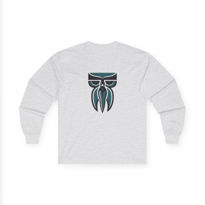 Boloswa Long Sleeve Tee — Bold Text Graphic Cotton Shirt