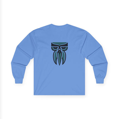 Boloswa Long Sleeve Tee — Bold Text Graphic Cotton Shirt