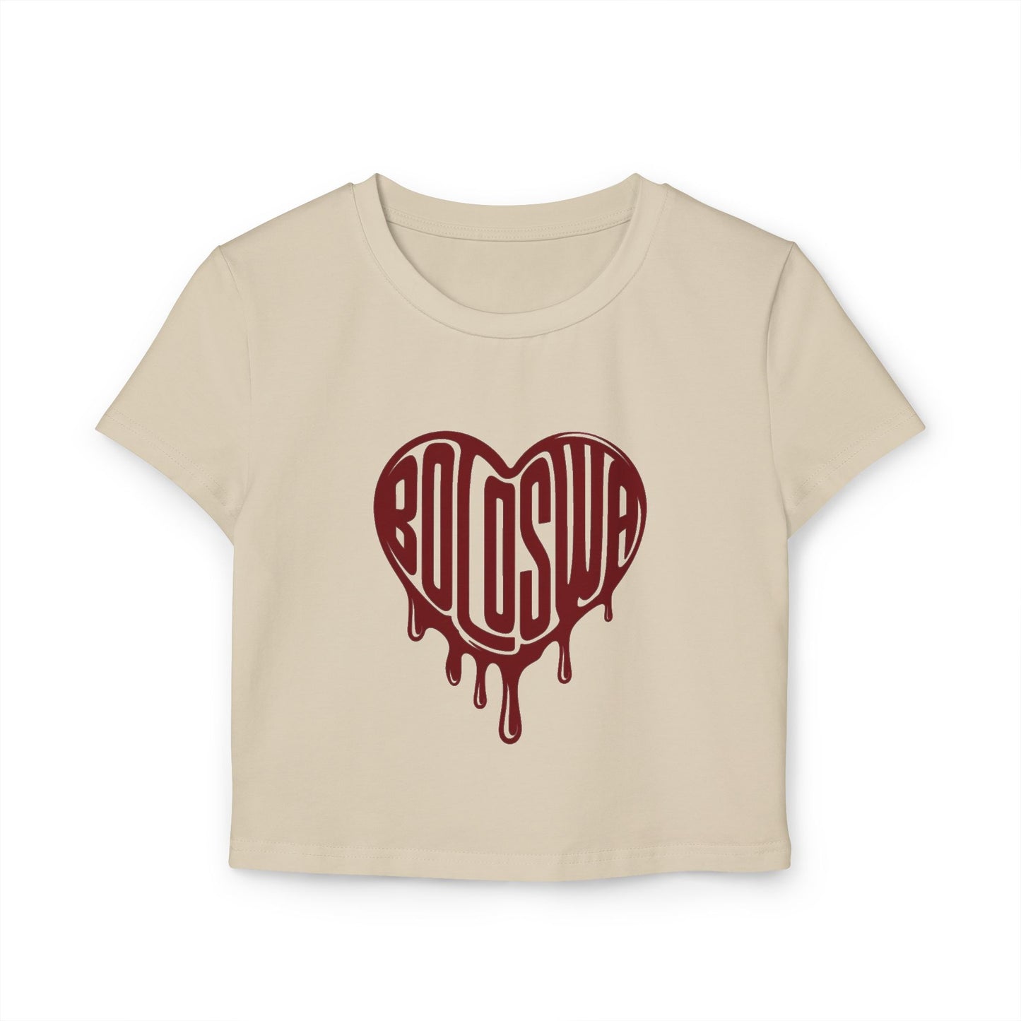 Bold Love Women's Baby Tee - Cute Graphic Crop Top for Everyday Wear