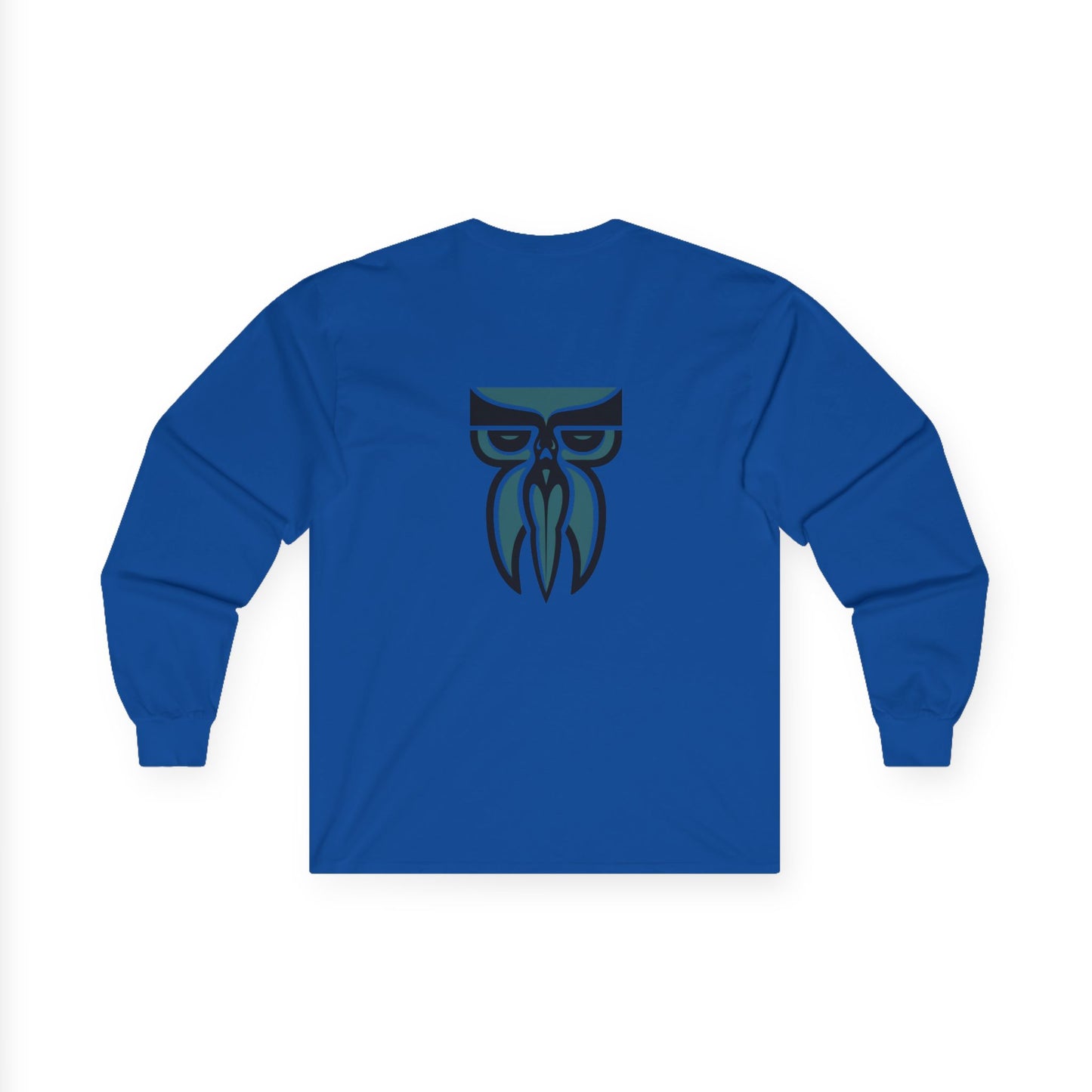 Boloswa Long Sleeve Tee — Bold Text Graphic Cotton Shirt