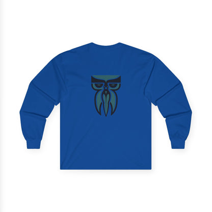Boloswa Long Sleeve Tee — Bold Text Graphic Cotton Shirt