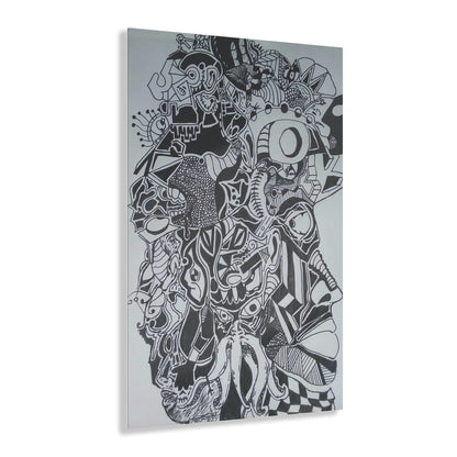 Modern Abstract Acrylic Print - Thought-Provoking Wall Art for Home or Office