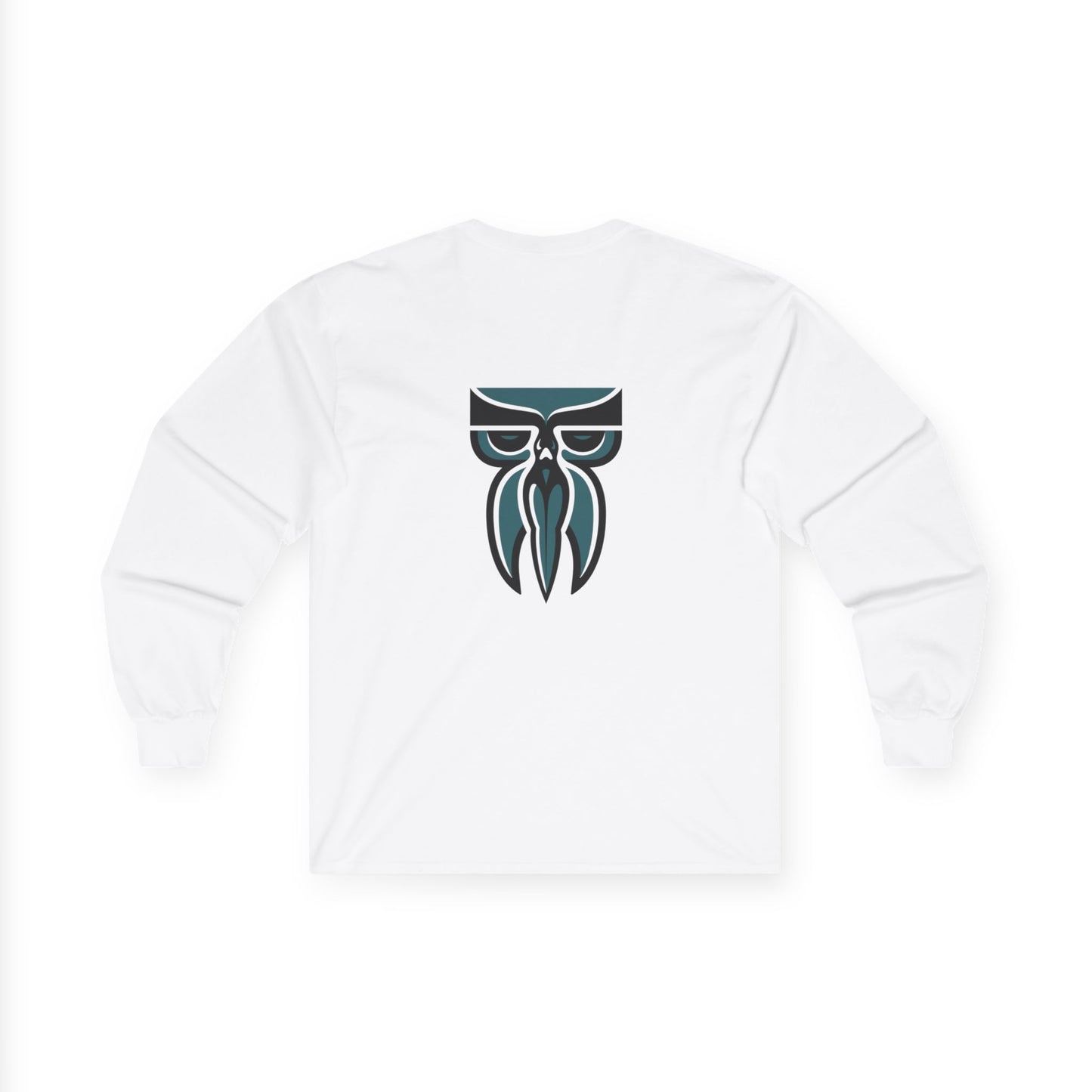 Boloswa Long Sleeve Tee — Bold Text Graphic Cotton Shirt