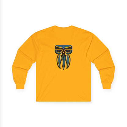 Boloswa Long Sleeve Tee — Bold Text Graphic Cotton Shirt
