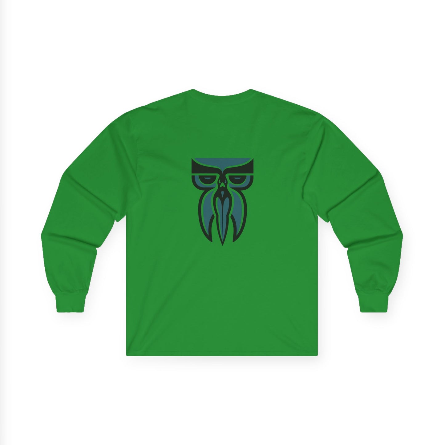 Boloswa Long Sleeve Tee — Bold Text Graphic Cotton Shirt
