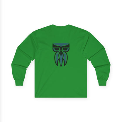 Boloswa Long Sleeve Tee — Bold Text Graphic Cotton Shirt
