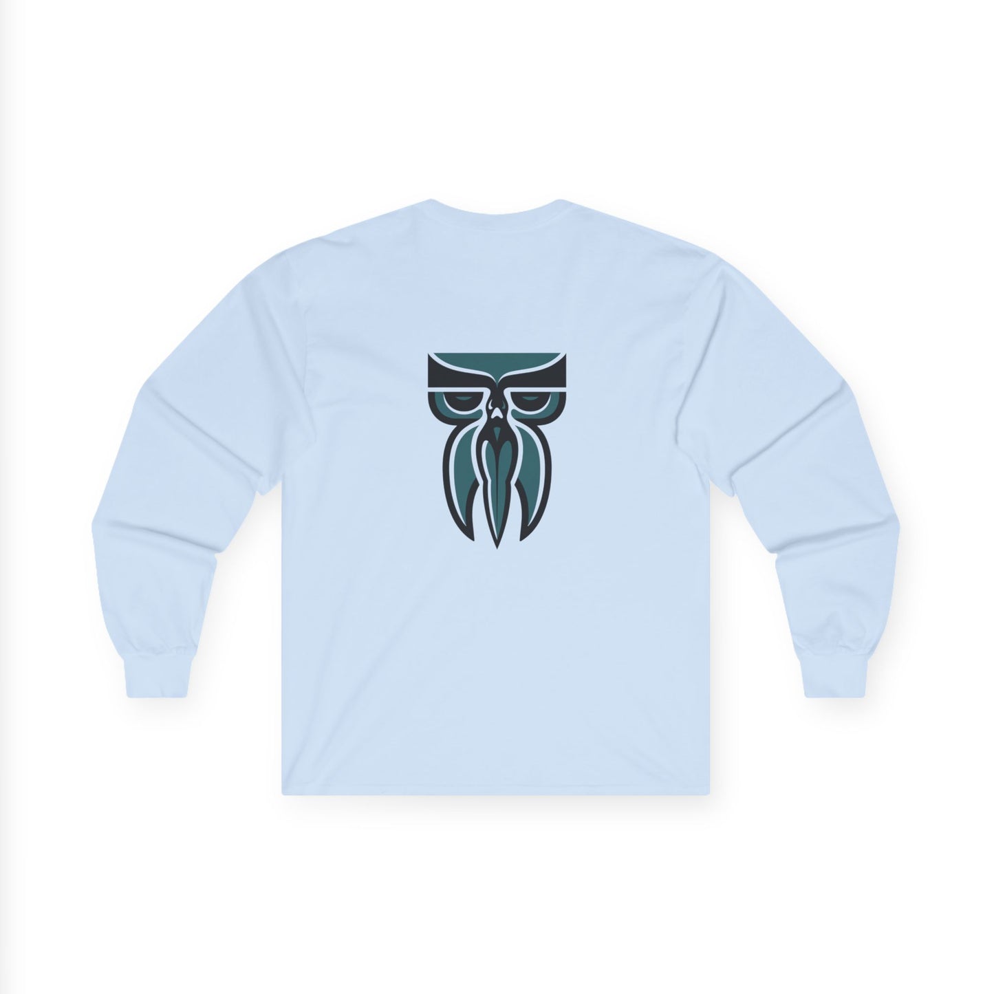 Boloswa Long Sleeve Tee — Bold Text Graphic Cotton Shirt