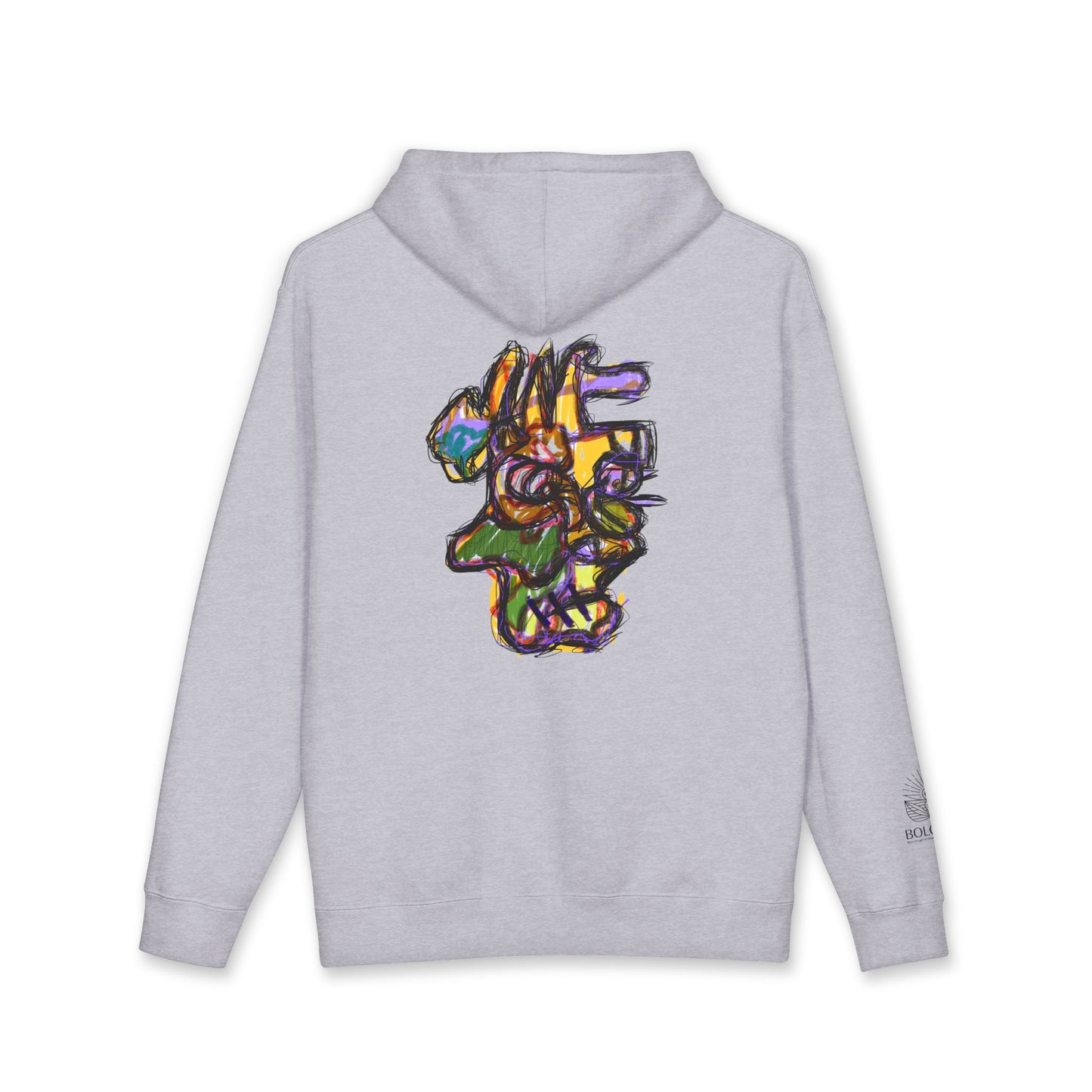 Boloswa Tetris-Style Hoodie — Retro Tile Puzzle Sweatshirt