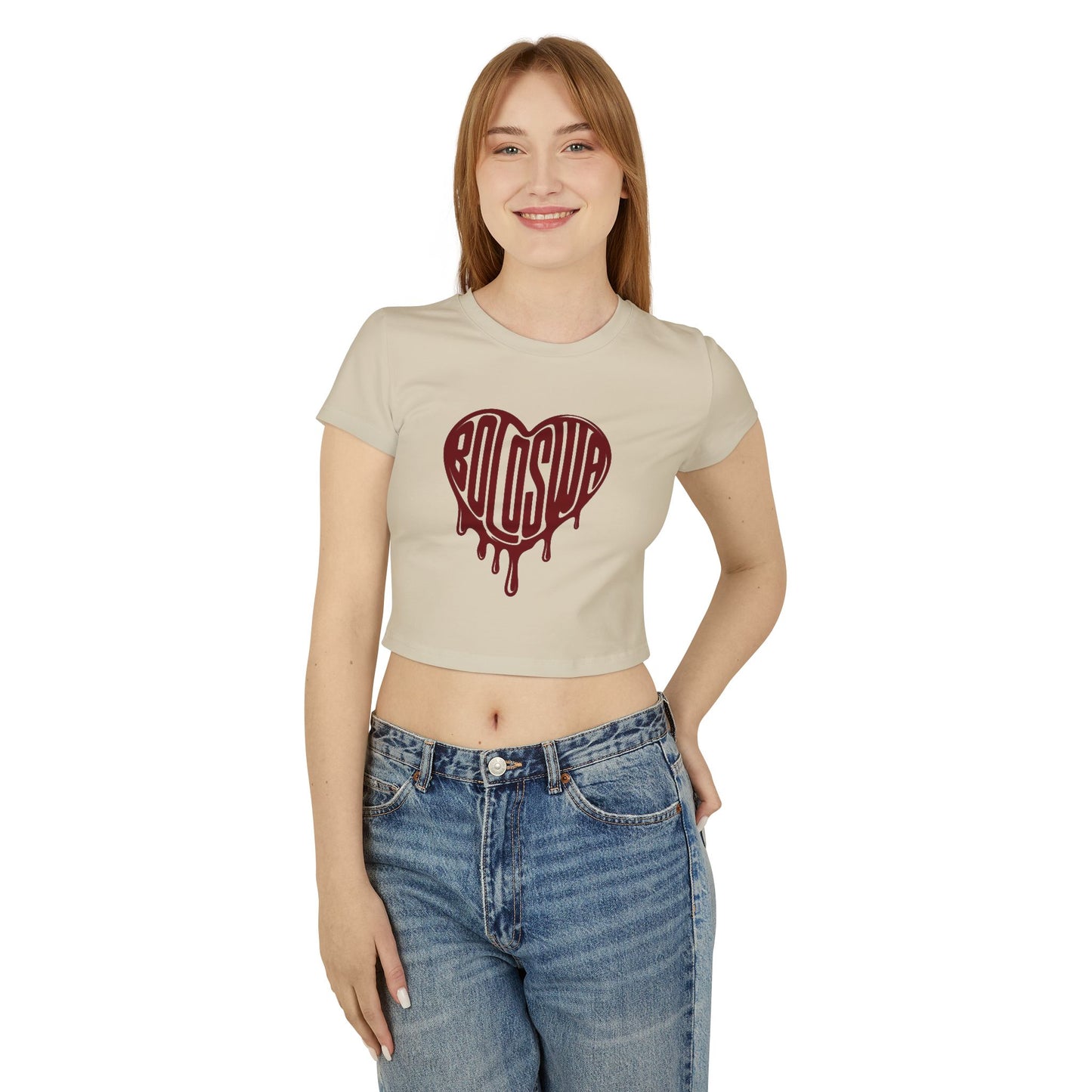 Bold Love Women's Baby Tee - Cute Graphic Crop Top for Everyday Wear