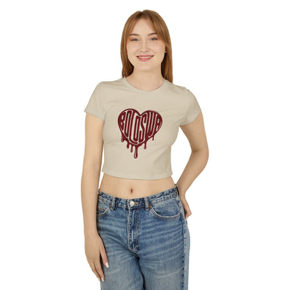Bold Love Women's Baby Tee - Cute Graphic Crop Top for Everyday Wear
