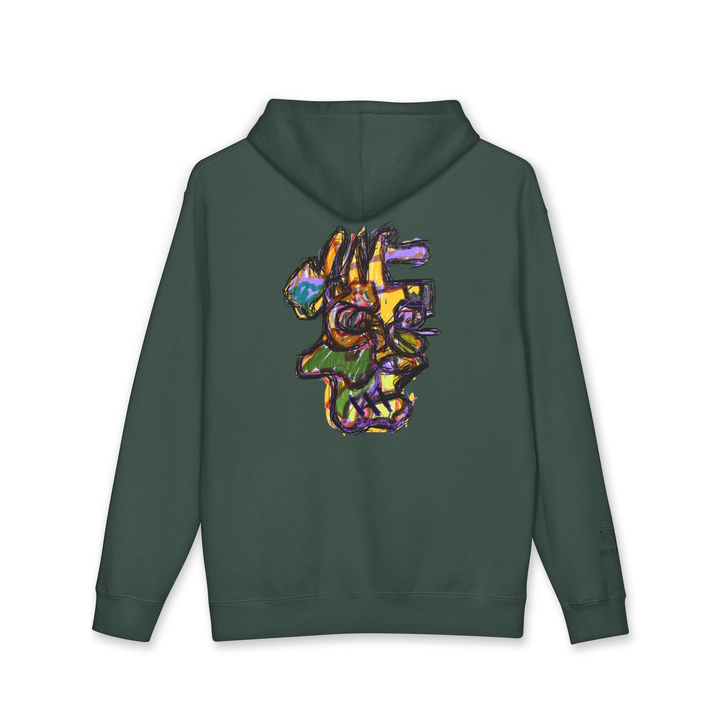 Boloswa Tetris-Style Hoodie — Retro Tile Puzzle Sweatshirt
