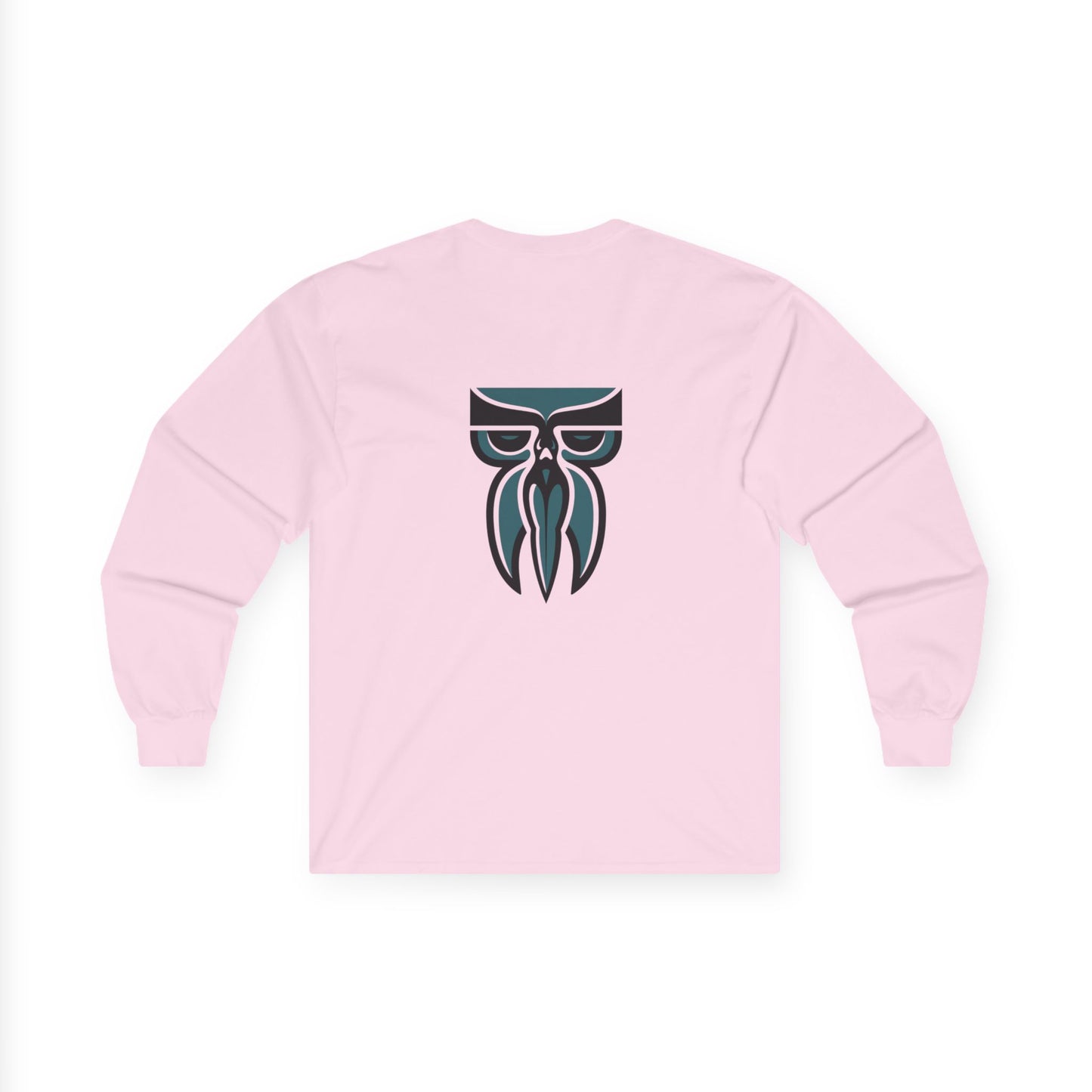 Boloswa Long Sleeve Tee — Bold Text Graphic Cotton Shirt