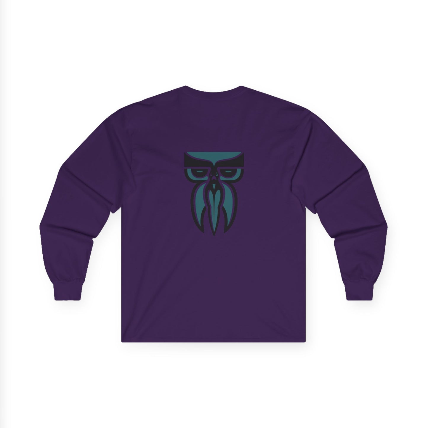 Boloswa Long Sleeve Tee — Bold Text Graphic Cotton Shirt