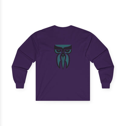 Boloswa Long Sleeve Tee — Bold Text Graphic Cotton Shirt