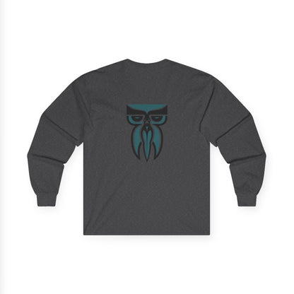 Boloswa Long Sleeve Tee — Bold Text Graphic Cotton Shirt