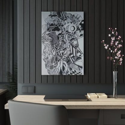 Modern Abstract Acrylic Print - Thought-Provoking Wall Art for Home or Office