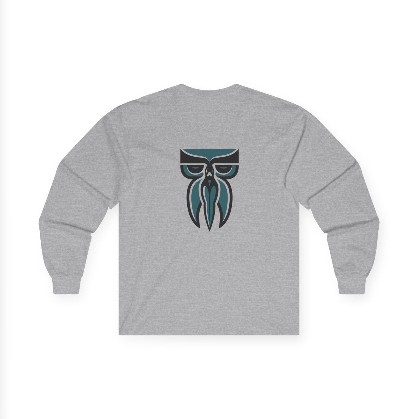 Boloswa Long Sleeve Tee — Bold Text Graphic Cotton Shirt