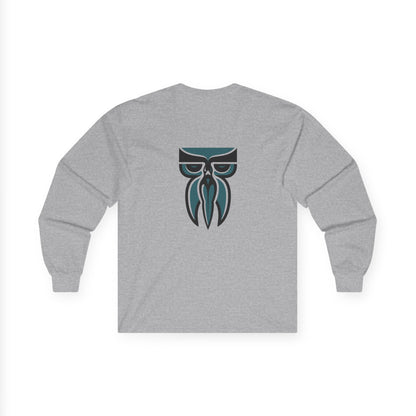 Boloswa Long Sleeve Tee — Bold Text Graphic Cotton Shirt