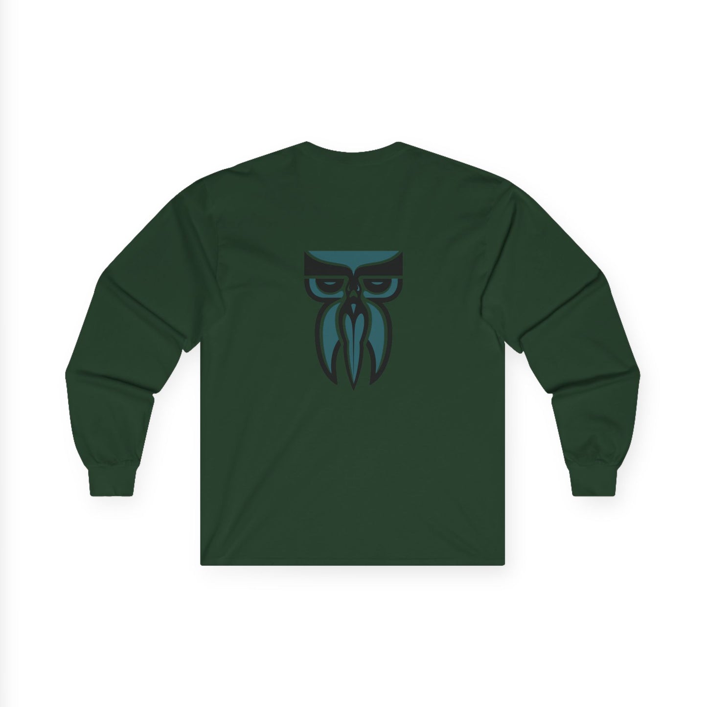 Boloswa Long Sleeve Tee — Bold Text Graphic Cotton Shirt