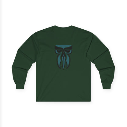 Boloswa Long Sleeve Tee — Bold Text Graphic Cotton Shirt
